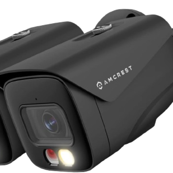 Amcrest 2-Pack UltraHD 4K IP PoE AI Camera - Black