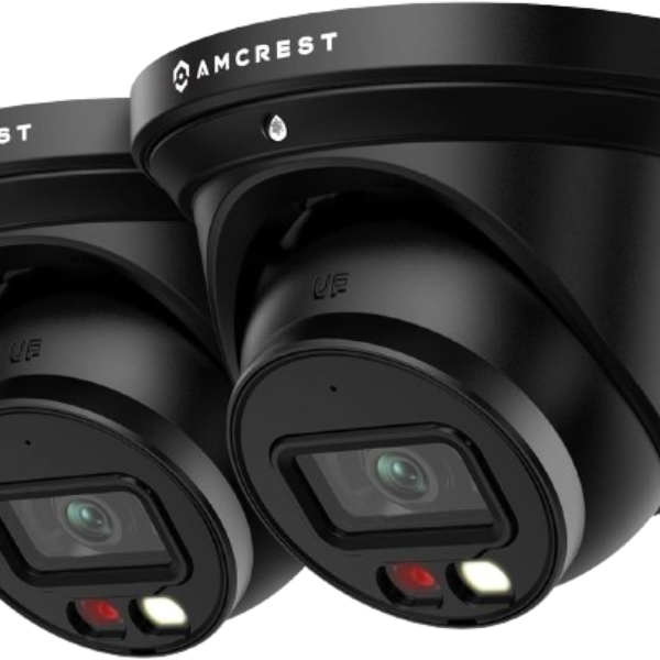 Amcrest 2-Pack AI Turret IP PoE Camera - Black