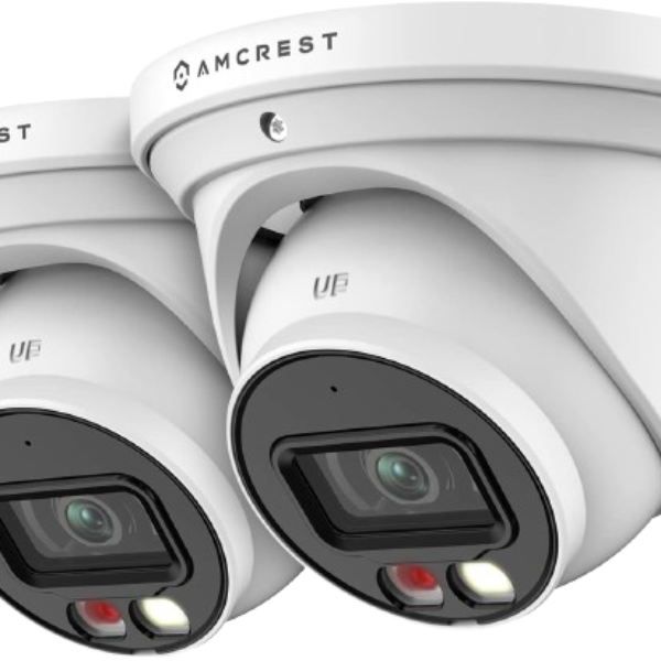 Amcrest 2-Pack AI Turret IP PoE Camera -White