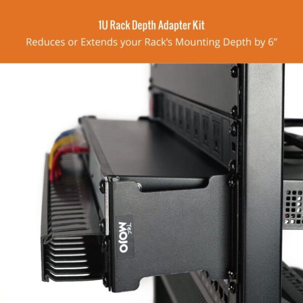 Server Rack Depth Extender - 1U - 6in / 15.24 cm