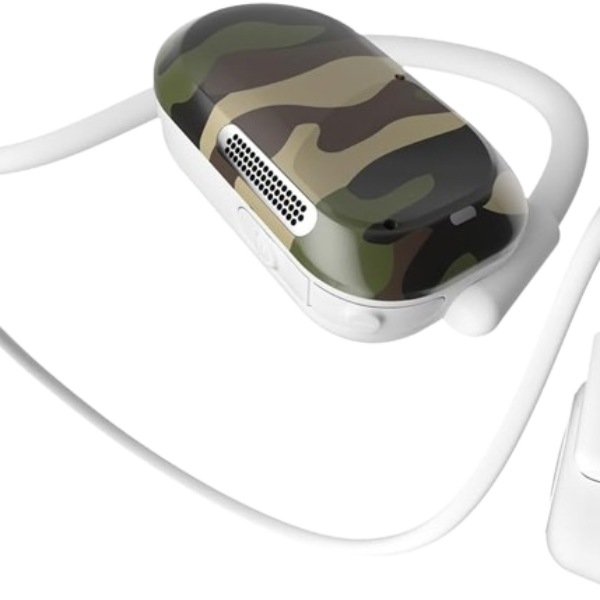 Purity Air Open Ear Headphones - True Air Conduction Wireless Bluetooth Open Ear Earbuds with Dual Mic (Jungle Camouflage)