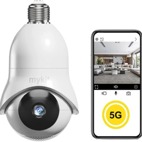 5Ghz WiFi Surveillance Camera Indoor Light Socket Wireless Camera 1080P