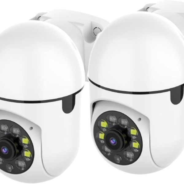 2K Wireless Home Indoor Security Camera Plug in, 360° View (2 Pack)