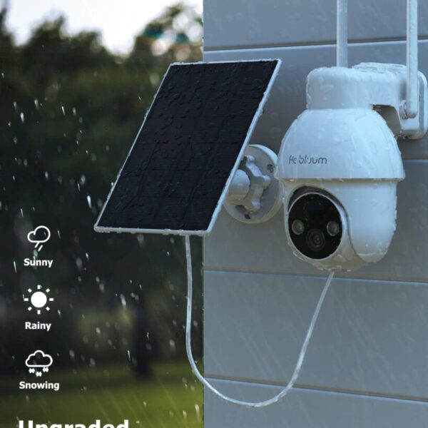 Security Camera Wireless Outdoor, 2K Solar, Battery Powered 360°PTZ Security Camera