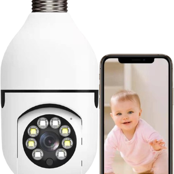 Light Bulb Security Camera Wireless Outdoor 1080P Indoor 360 Degree