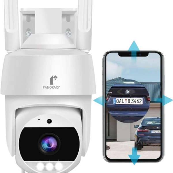 5MP Security Camera Outdoor – Work with Alexa, Google Home & AI
