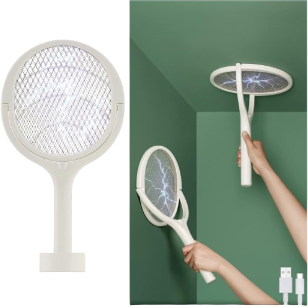 Rotating Head Rechargeable Electric Fly Swatter