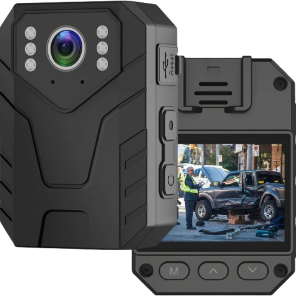 1080P Police Body Camera,Portable Body Worn Cam with Auto Night Vision,2.0" LCD