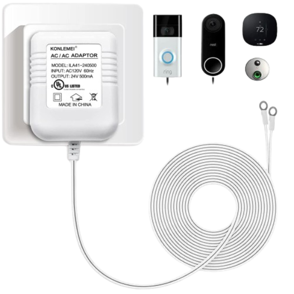Doorbell Power Adapter, 24V Transformer Compatible with Video Doorbell